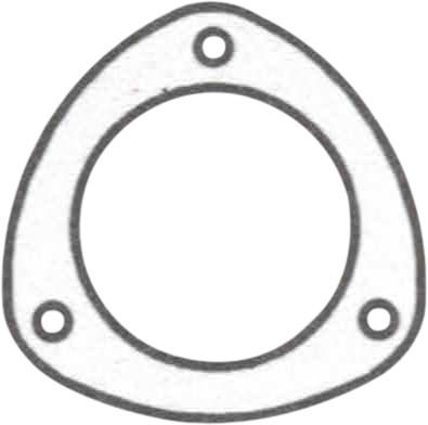 2 1/2in 3 Bolt Collector Gasket. 78mm Bolt Centres